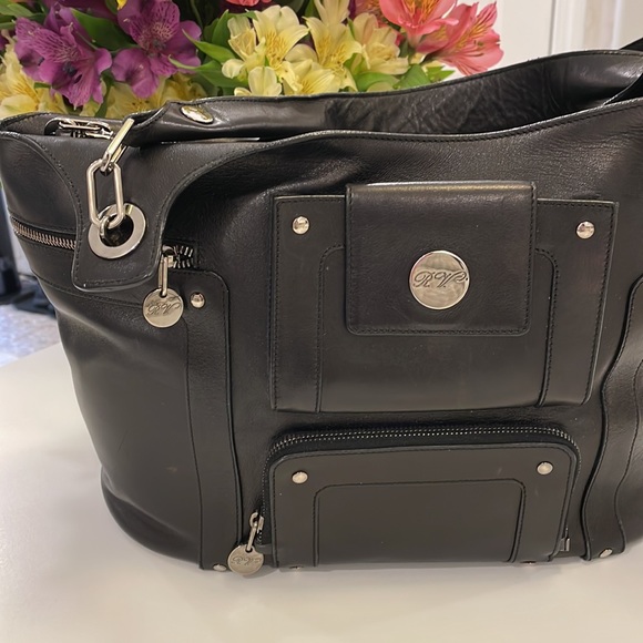 ROGER VIVIER PARIS  BLACK TOTE BAG - Picture 2 of 11